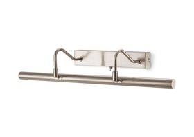 Abacus Dimmable Satin Nickel Wall Lights Deco Picture Lights